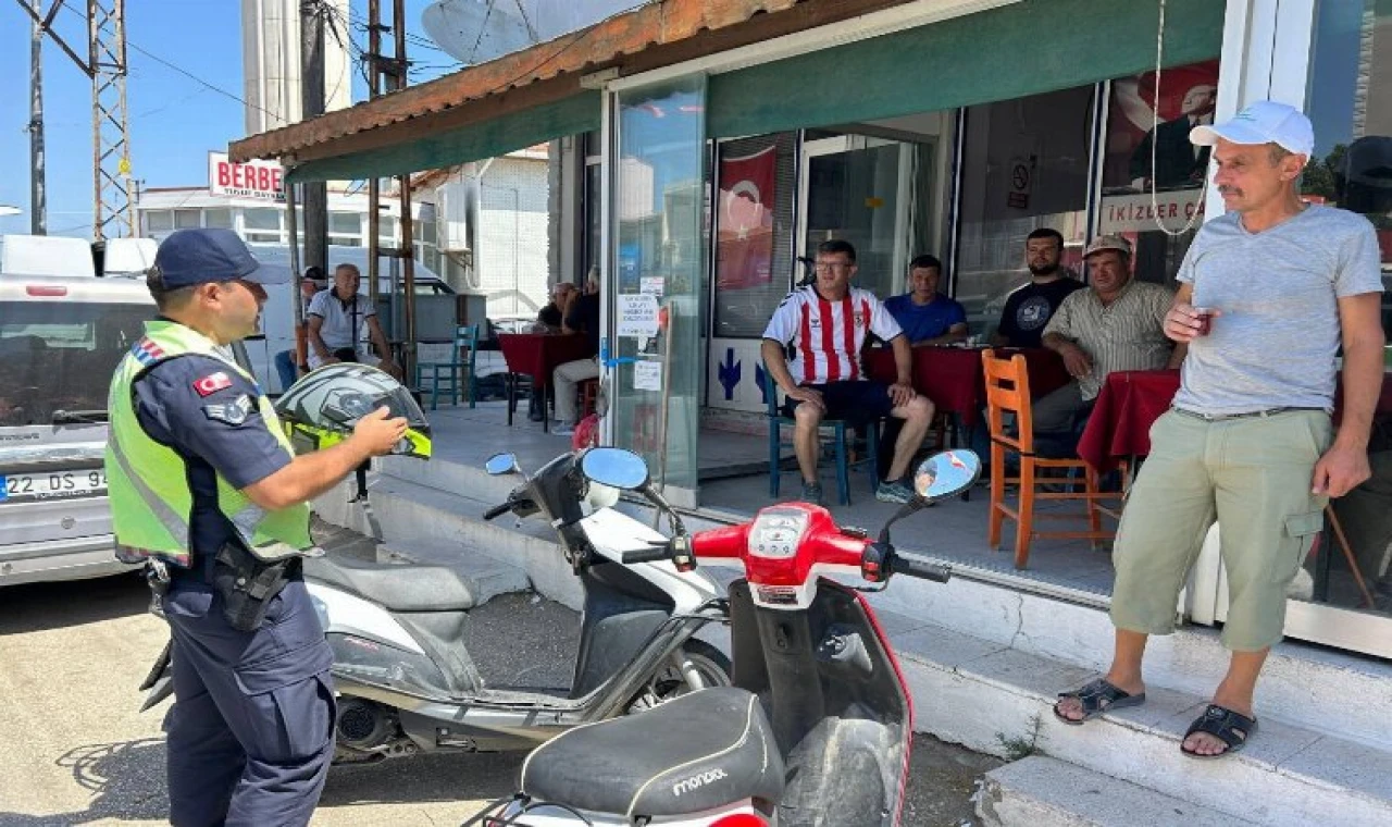 Edirne Jandarması’ndan motosiklet sürücülerine uyarı!